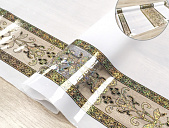 картинка Клеенка ПВХ прозрачная "VINTAGE" 0,18мм 1,37м*20м мод.PL-1006G — Великий Путь