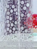 картинка Штора для ванной 3D геометрия 180СМ*180СМ (12 колец) / 48 шт мыльные пузыри — Великий Путь