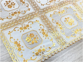картинка Салфетка в рулоне ажурная золото 50см*20м, мод. FL-2978/6шт — Великий Путь