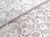 картинка Салфетка в рулоне ажурная белая 50см*20м, мод. FL-2924 БЕЛАЯ /6шт — Великий Путь