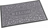 картинка Коврик придверный с ворсом на резиновой основе 60*90 СМ серый/24шт — Великий Путь