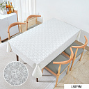 картинка Клеенка ПВХ без основы ажурная 1,37*20м, БЕЛЫЙ, мод.LS-079B — Великий Путь