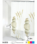 картинка Штора для ванной Релакс полиэтилен 180*180см в ассортименте (12 колец) 48 шт — Великий Путь